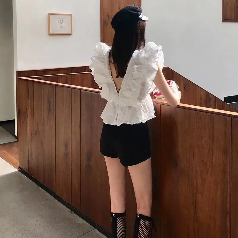 TWOTWINSTYLE-Summer-Ruffle-Patchwork-Womens-Shirts-Blouse-V-Neck-Sleeveless-Tunic-Short-Tops-Female-Korean-Fashion (4)