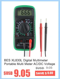 2 цвета ЖК-цифровой мультиметр AC/DC 750/1000 В Вольтметр Амперметр Ом тестер метр Цифровой мультиметр DT830B Прямая поставка