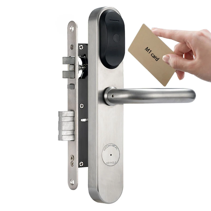 

European style Electronic swipe card locks keyless deadbolt lock fit 30mm door thickness
