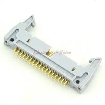

( 5 pcs/lot ) Flat Cable IDC 34 Pin Header Connector, Vertical, with Ejection Latch.