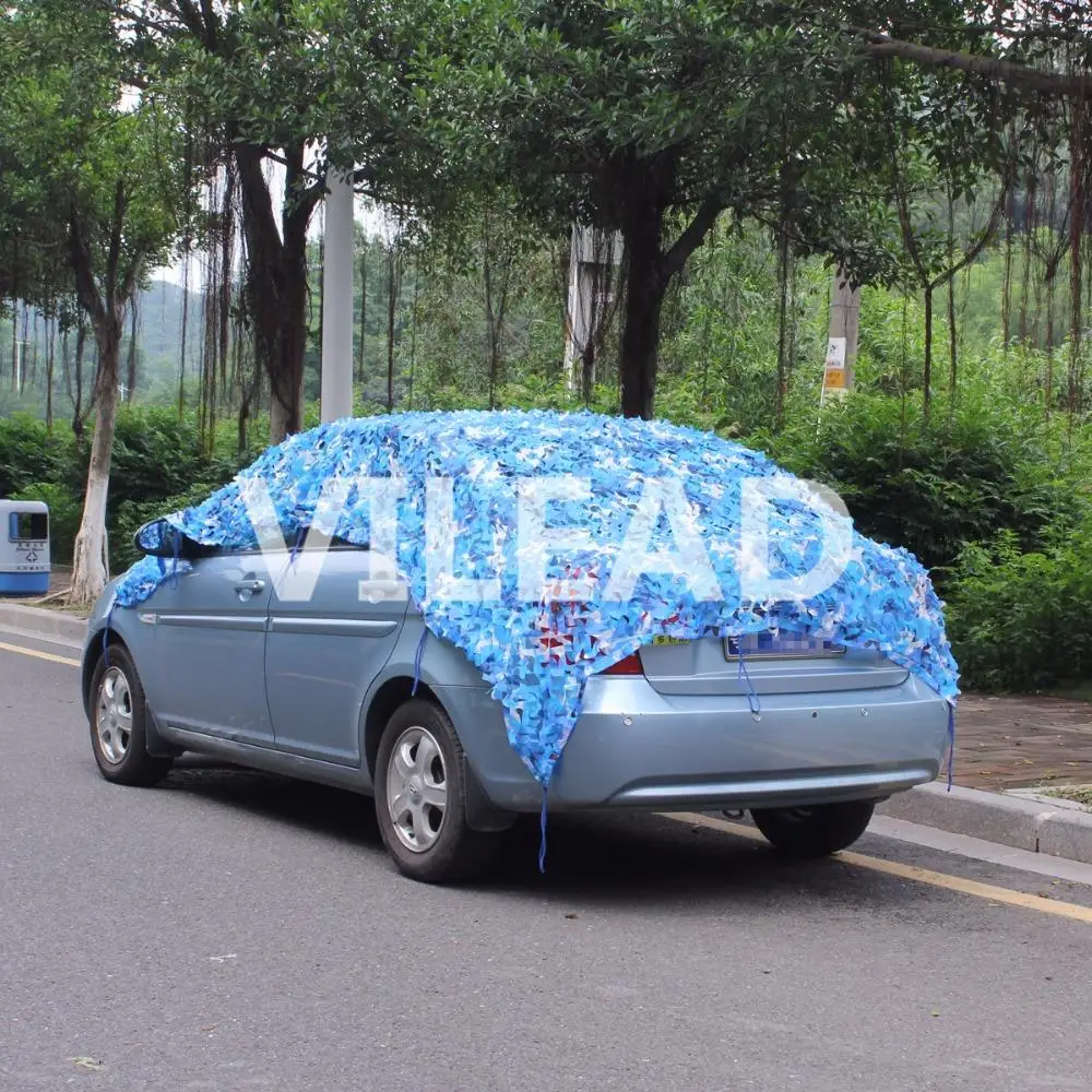 

VILEAD 6M (19.5FT) Wide Blue Camouflage Nets Outdoor Awning Military Army Camo Netting Sun Shelter Sunshade for Hunting Camping