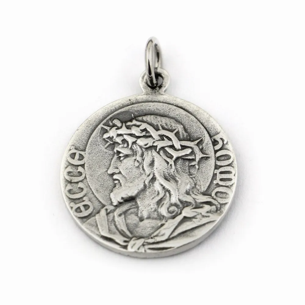 

USA Located Virgin Mary Madonna Jesus Christ 925 Sterling Silver Charms Pendant TA97 JP 4PX