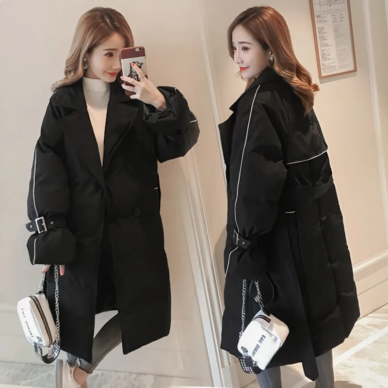 

Fashion Winter Clothing Female 2018 New Oversize Long Section Down Cotton Coat Winter Jacket For Women Parka Outerwear X89