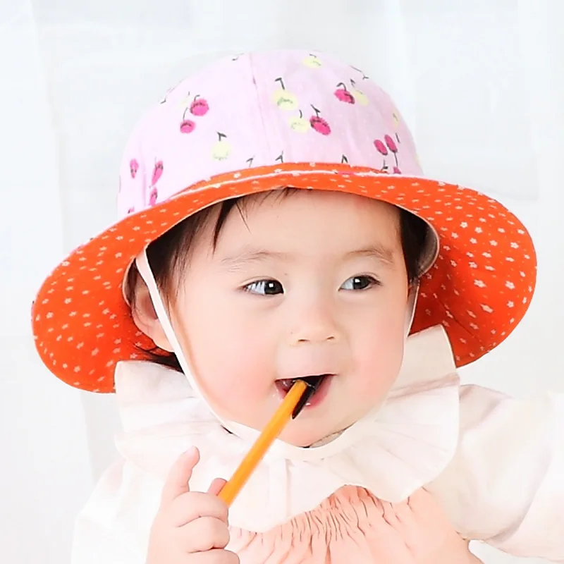 Baby Sun Hat Material:Cotton,Linen 5Colors Suit for head circumference:38-45cm Suit to baby 6-24 months