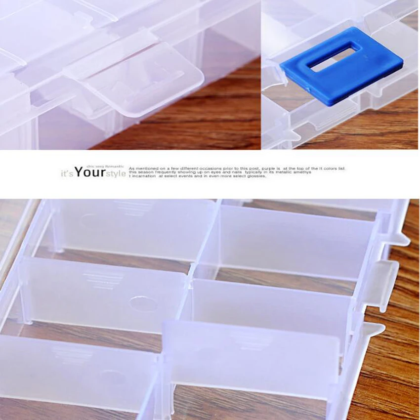 1 шт. 10 слотов ячеек портативный ящик для ювелирных инструментов контейнер кольцо электронные части винт компоненты-бусины коробка для хранения