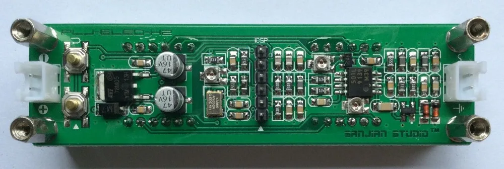 Зеленый цвет 1 МГц~ 1 ГГц 6 светодиодов радиочастотный сигнал счетчик частотомер тестер бесплатно