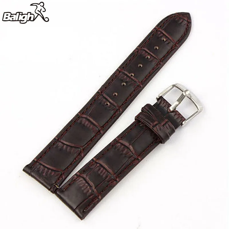 

Unique PU Leather Strap Steel Buckle Wrist Watch Band Soft 18~24mm