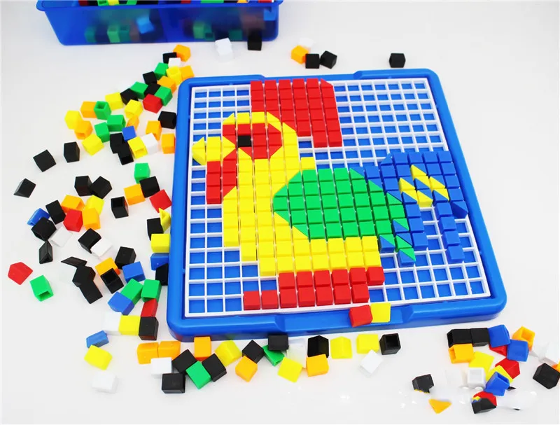 585 шт 3D Пазлы мозаика для ногтей набор игрушек для детей Волшебная головоломка пластиковые игрушки для детей художественная креативная доска Diy подарок toy003