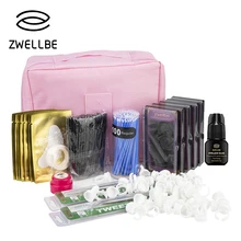 Набор для профессионального обучения накладных ресниц, набор для прививки ресниц, тренировочные накладки для глаз, пинцет, набор кистей с кольцом и сумкой