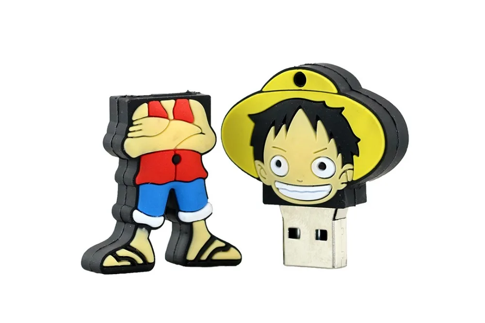 JASTER one piece 64 Гб USB флеш-накопитель 4 ГБ USB 2,0 Мультфильм Луффи U диск 16 Гб флэш-накопитель 32 Гб Флешка 8 Гб 128 ГБ USB карта памяти