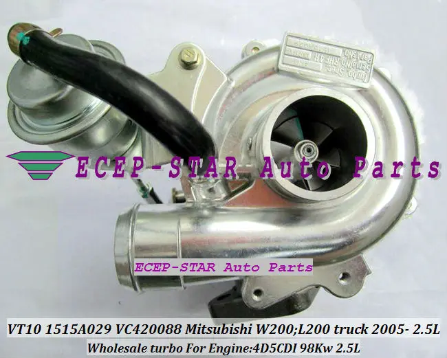 Турбокомпрессор RHF4 VT10 1515A029 VA420088 VB420088 VC420088 для грузовика Mitsubishi W200 L200 2006 4D5CDI 2.5L 98KW |