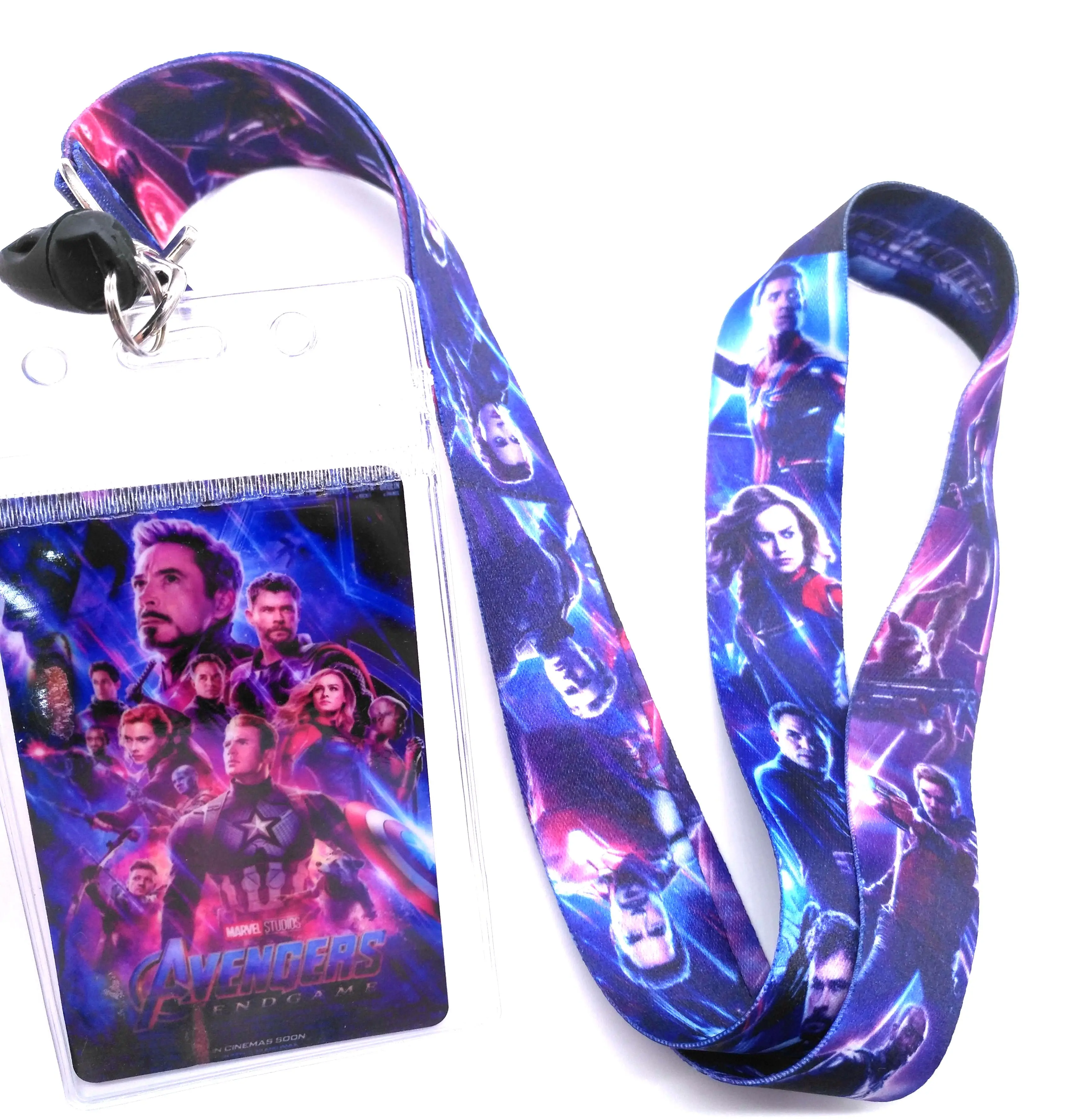  New 1 pcs Cartoon Avengers Endgame Neck Strap Neck Strap Lanyards Card Holders Bank Neck Strap ID H