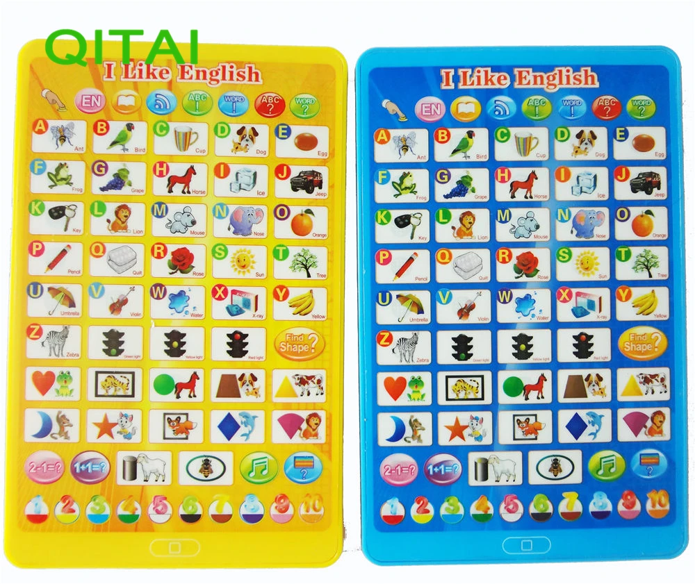 Qjing Детские планшет, игрушки, планшет, английская обучающая машина, детский ноутбук, обучающая развивающая игрушка для ребенка, подарок для ребенка, малыша