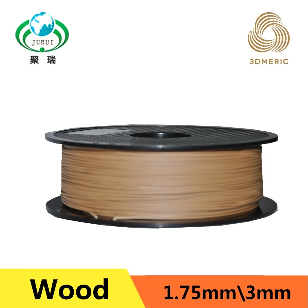 

High Quality Hot-Selling Light color PLA mixed with Wood powder Filament 3D Printer Material 1.75mm 1KG
