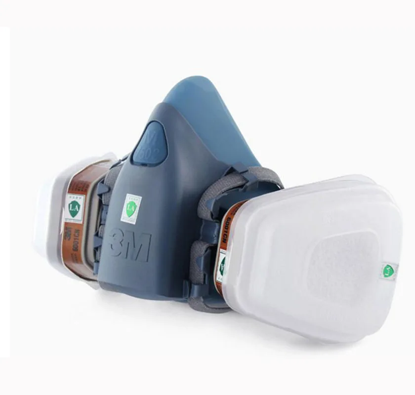 Painting Spray 3M 7502 Respirator Gas Mask 15 In 1 Suit Facepiece Industry Safety Work Proof Dust Mask Painting Spray 3M 7502 Respirator Gas Mask 15 In 1 Suit Facepiece Industry Safety Work Proof Dust Mask