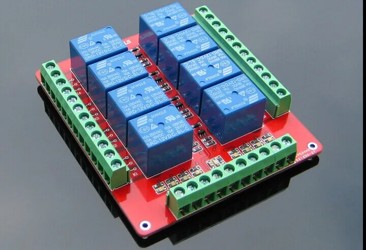 

Free shipping 8 relay control module relay module electric 5v , 12v , 24v