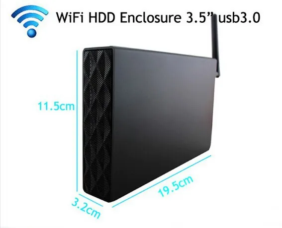 USB3.0 Беспроводной жесткий диск с WI FI HDD 3.5 &quotБеспроводной повторителя хранения