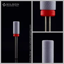 Фиолетовый керамический сверло для ногтей-большая цилиндрическая фреза-F(6180083