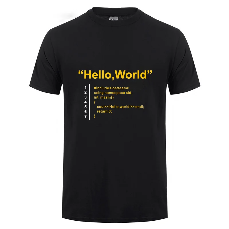 Футболка с надписью Hello World подарок на день отца забавный рождения для папы