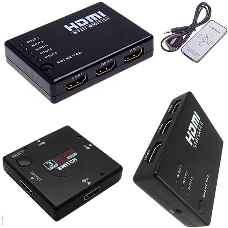 Best Price Full HD 1080P 5 Port / 3 Port HDMI Switcher