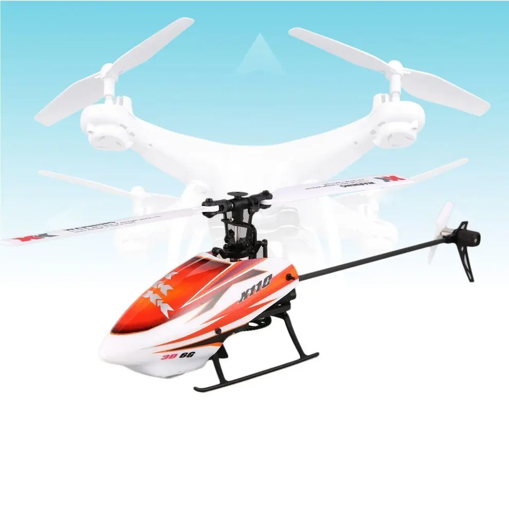 XK K110 6CH 3D 6G система мини бесколлекторный р/у вертолет Дрон с гироскопом RTF Вертолет