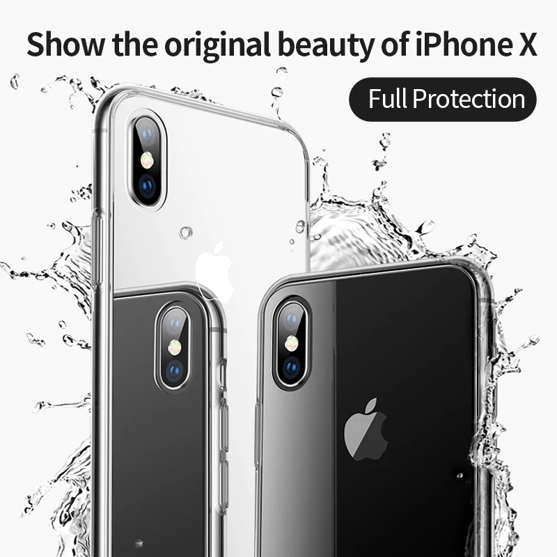 

RGLM Silicon Clear Soft Case for iPhone X 10 XS Max XR iPhone 6S 6 s 6Plus 6SPlus iPhone 7 8 7Plus 8Plus Phone Cover Casing