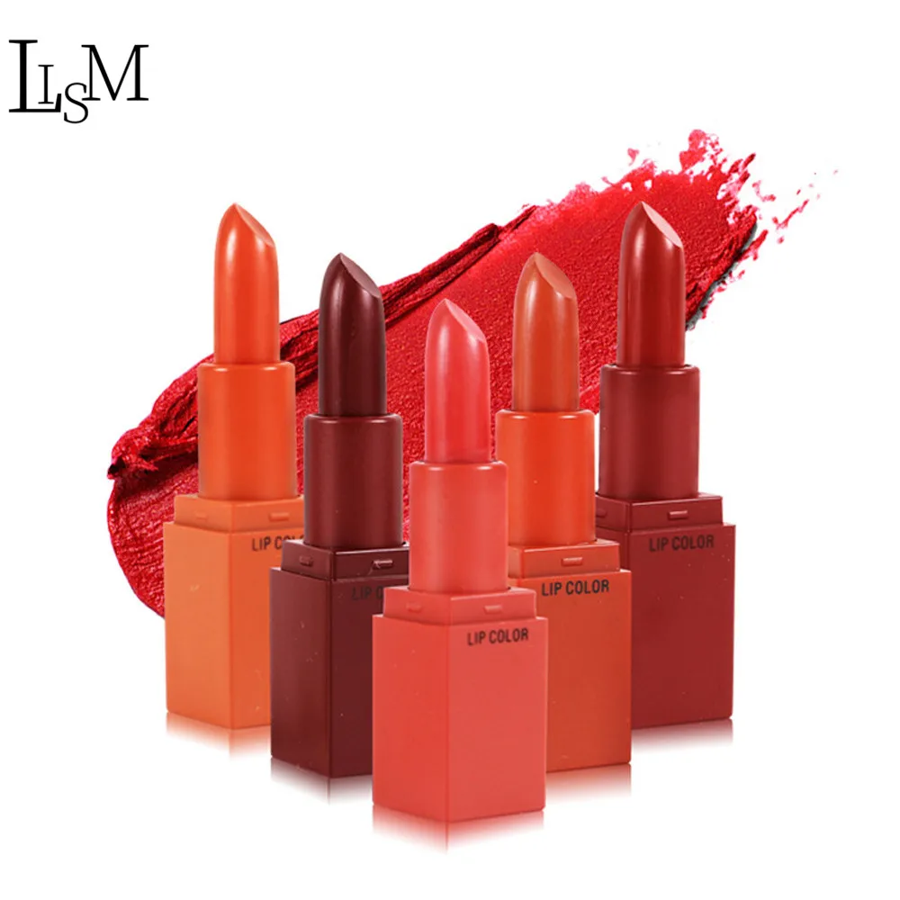 

LISM Hot Sale Moisturizer Lipstick Set/5pcs Easy To Wear Waterproof Long-Lasting Lipstick Suit 5-Colors Lip Gloss Stick