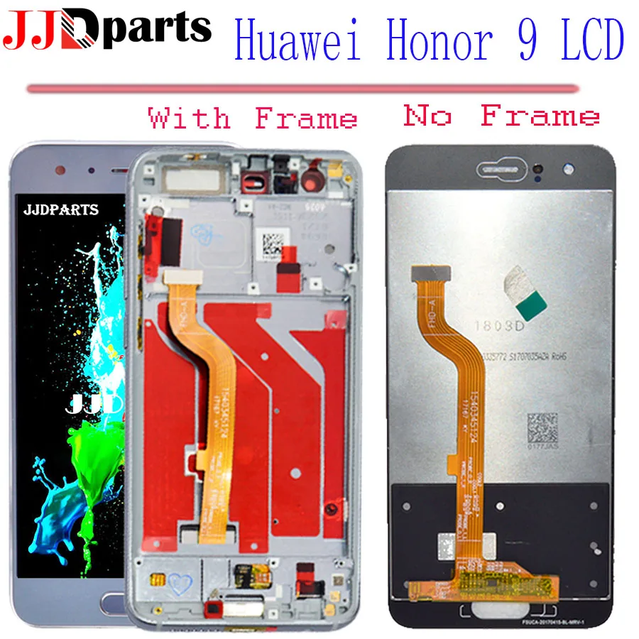 

LCD For Huawei Honor 9 Display Touch Screen Digitizer Assembly honor 9 display with Frame 5.15" For Honor 9 STF-L09 lcd display