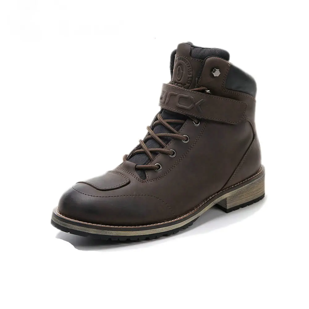 ARCX Leather Motorcycle Boots font b Men b font Waterproof Motocross Boots Motorcycle Outdoor Travel font