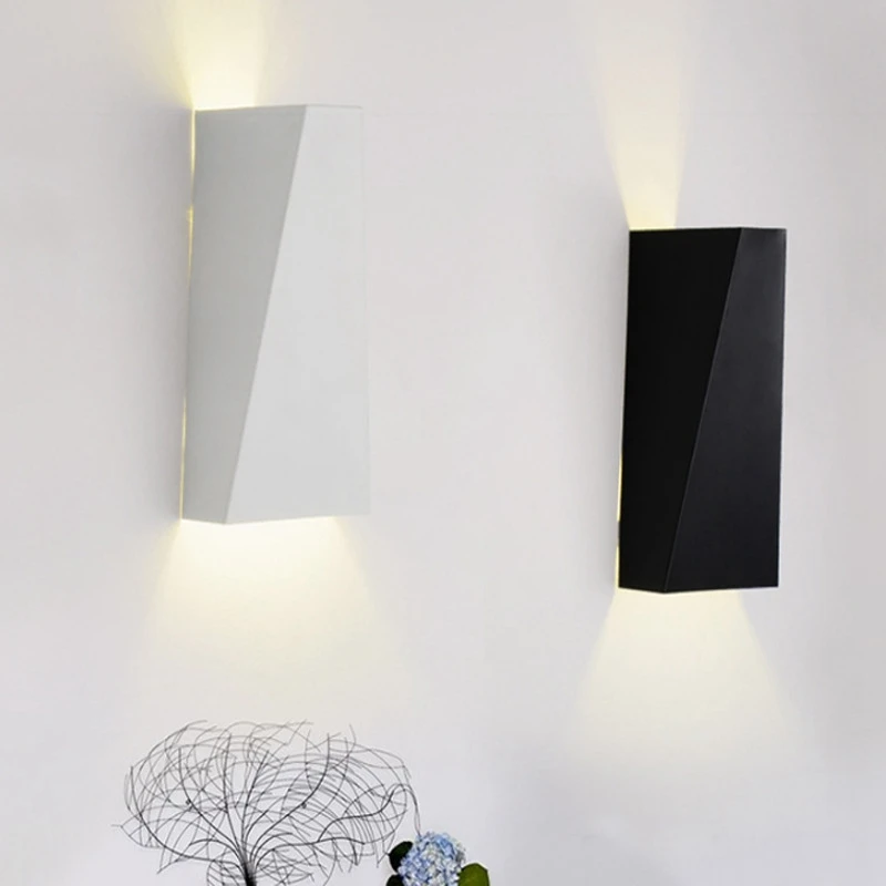 Modern Minimalist Led Wall Light Dual-Head Geometry 10W Wall Lamp for Hall Bedroom Corridor Bathroom Lamp Reading Home Lighting (2)