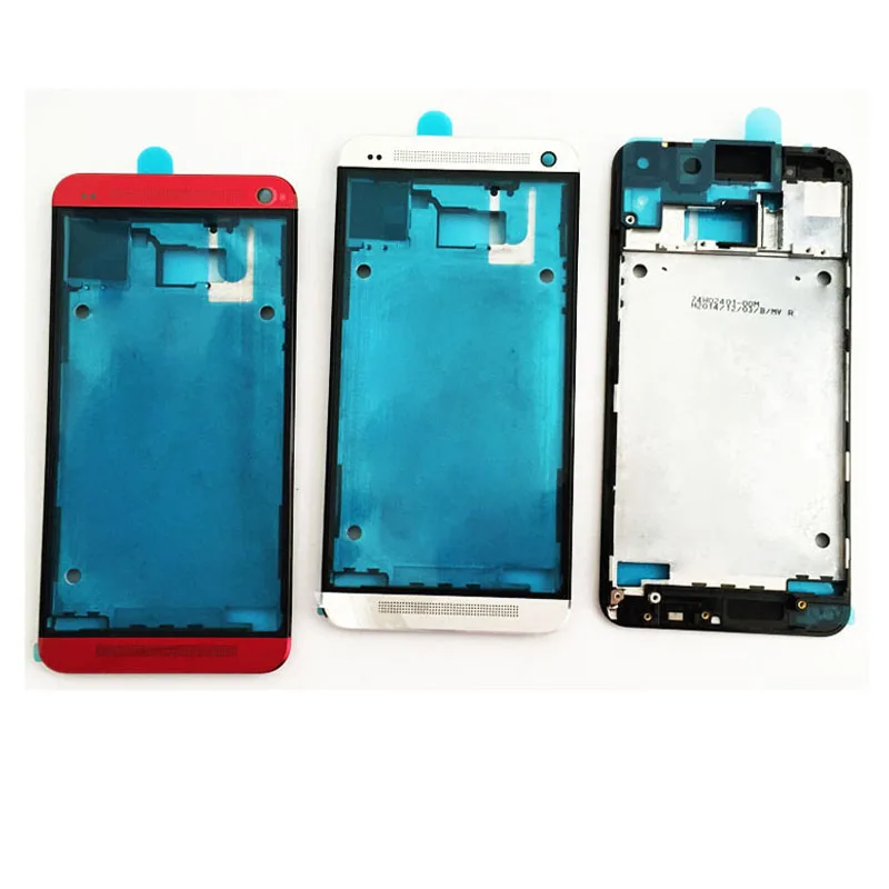 

Original Front Bezel LCD Frame Panel For HTC One M7 Housing Cover With Top and Bottom Cap Cover Case Repair Parts