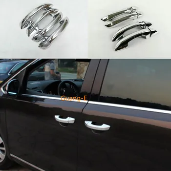 

car styling cover protection stick frame trim ABS chrome door handle armrest 8pcs For Volkswagen VW Sharan 2016 2017 2018 2019