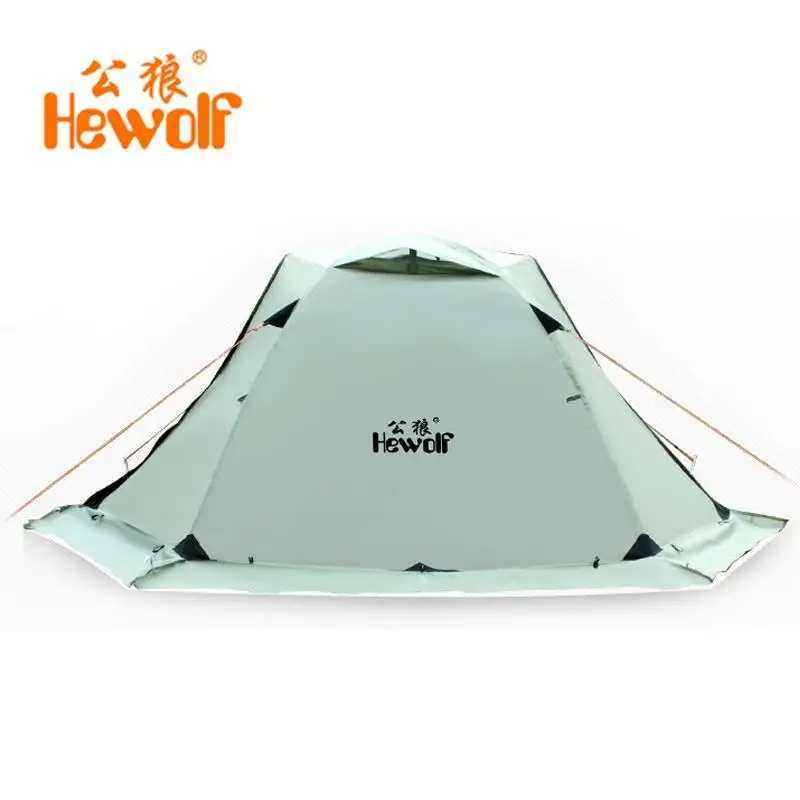 

Hewolf 2 Person Winter 2 Layer Aluminum Rod Waterproof Travel Trekking Beach Fishing Cycling Outdoor Camping Hiking Snow Tent