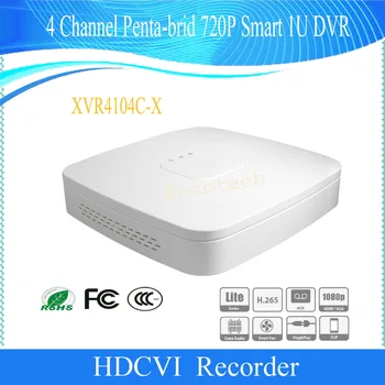 

Free Shipping Original English Version CCTV 4Ch Security Penta-brid H.265 H.264 720P Smart 1U DVR Without Logo XVR4104C-X