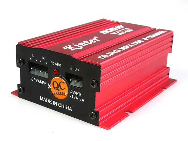 Цифровой усилитель мощности Kinter Hi Fi 12 В 2 канала USB мини автомобильный сабвуфер