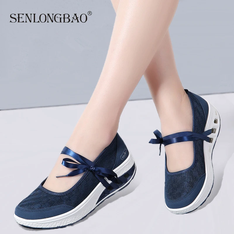 

Brand Spring Autumn Woman comfortable non-slip flat casual shoes Women fashion Platform shoes Ladies thick sole Moccasin Shoes