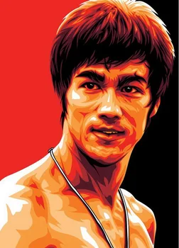 

Modern handmade painting chinese movies star on oil canvas for home decor and wallpaper,gallery