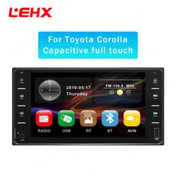 LEHX Автомобильный мультимедийный плеер для Toyota UniversalCar Радио 7 "сенсорный в MP5 плеер Авторадио Bluetooth Камера заднего вида пульт дистанционного