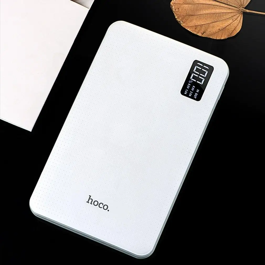 HOCO power Bank 30000 мАч, зарядное устройство, быстрая зарядка, 3 USB выхода, внешние аккумуляторы, портативное зарядное устройство для iPhone, Xiaomi