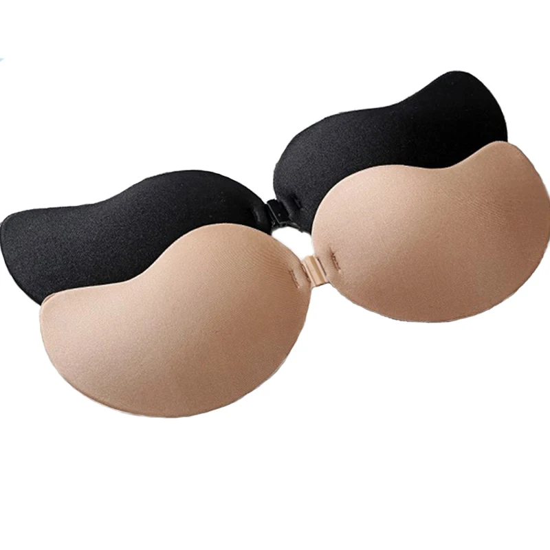 

Fly Bra Strapless Silicone Push Up Invisible Bra Self Adhesive Backless Bralette Plus Size Seamless Bras Women Intimates A B C D