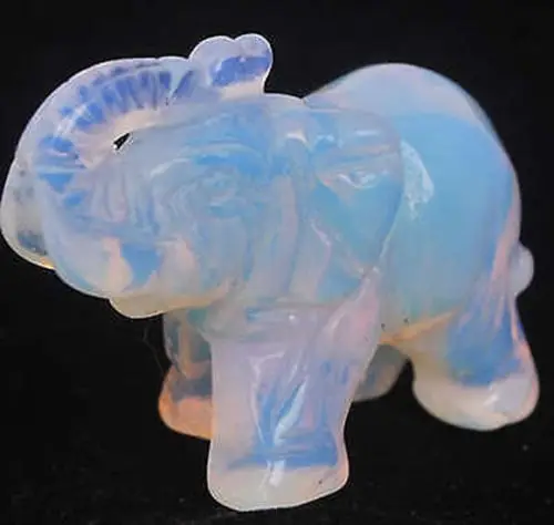 

Sri Lanka Moonstone Hand Carved Elephant,Gemstone