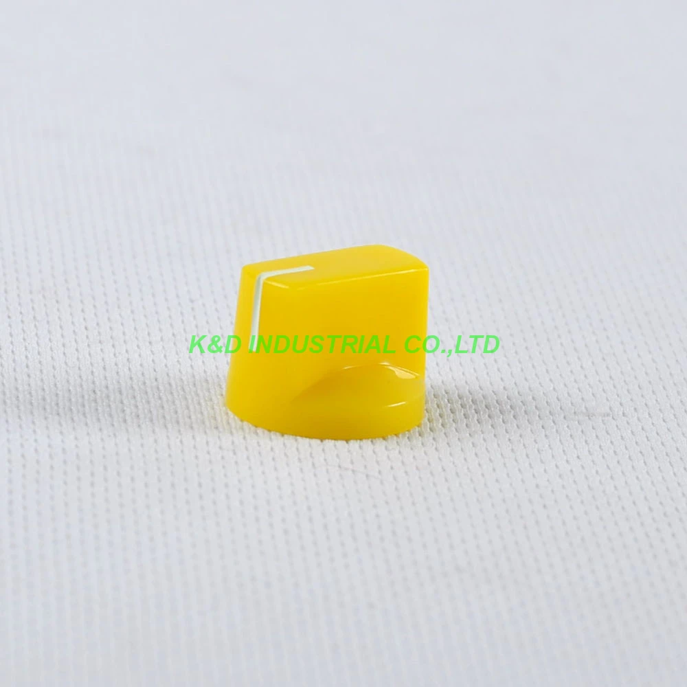 

10pcs Colorful Yellow Vintage Control Plastic Knob Spline Shaft 18T Potentiometer