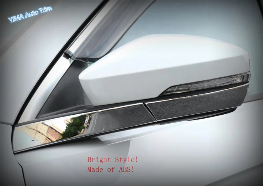

Lapetus ABS Auto Styling Car Door Mirror Protection Strip Streamer Decoration Cover Trim For Volkswagen T-Roc T Roc 2018 2019
