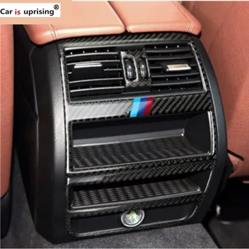 

Carbon Fiber Car Rear Air Conditioning Outlet Frame Decor Back AC Vents Trim Refit Stickers for bmw f10 5 Series Car Styling