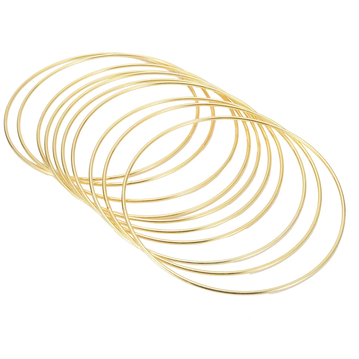 10PCS 2.8*150mm Gold Dream Catcher Dreamcatcher Material Metal Rings Hoops For DIY Handmade Wicker Crafts Tool Accessories