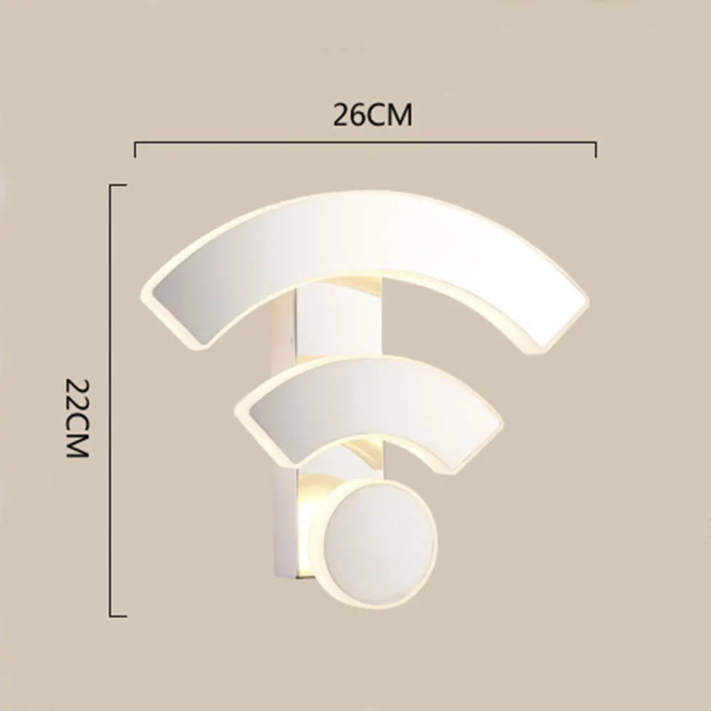 Простое и креативное акриловое бра с Wi-Fi, Современная прикроватная лампа для спальни, настенный светильник для отеля, AC90V-260V