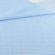 Хлопок, ткань в синюю и белую клетку, стиль пэчворк, Геометрическая декоративная ткань Teramila, ткань Tecido, стеганая, домашний текстиль