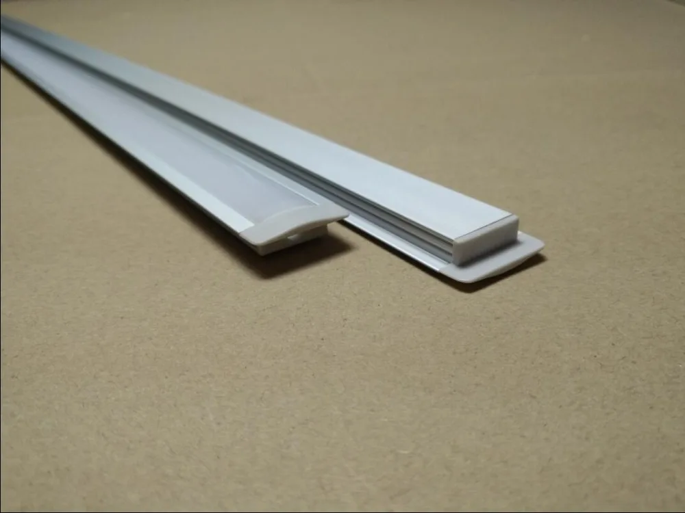 US $145.00 Free Shipping 2MPcs50MLotAluminum Led Profile For Led Strips 1012mm PCB MilkyTransparent PC CoverEndsClips