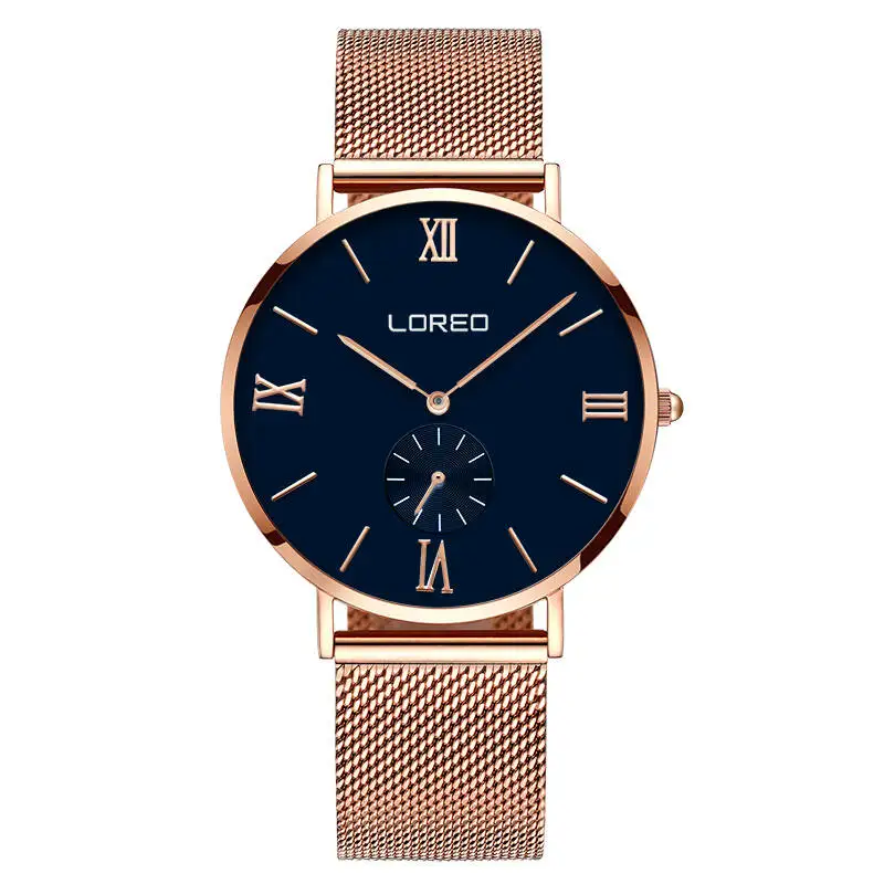 

LOREO 5108 Germany bauhaus watches lover luxury brand Minimalism canvas stainless steel diamond luxury couple watch