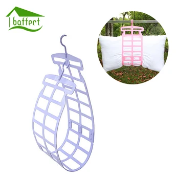 

Drying Pillow Hanger Windproof Pillow Rack Multifunction Doll Cushion Clothes Hanging Balcony Wardrobe Storage Organization